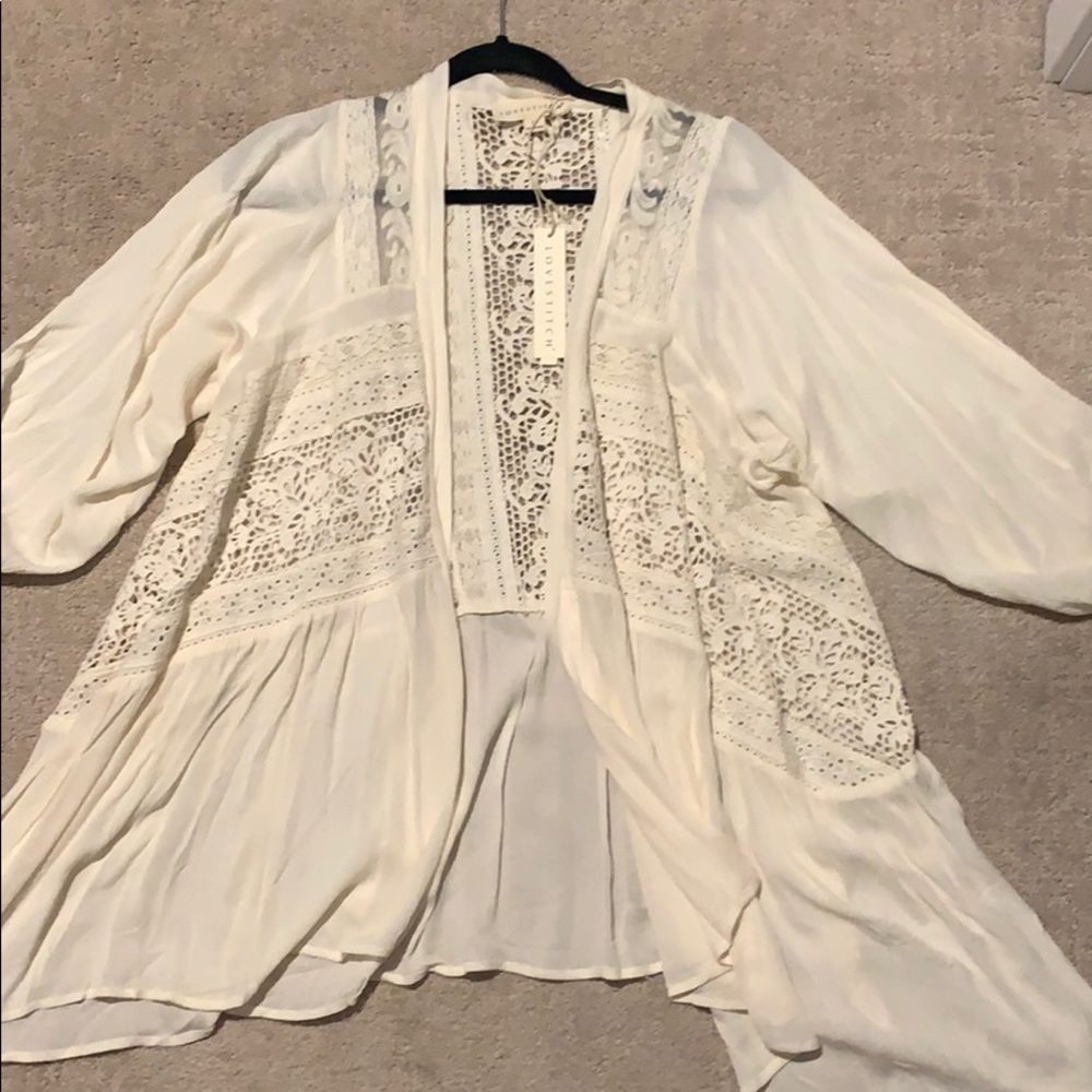 Lacy, light cardigan